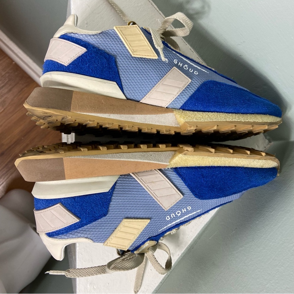 Women’s Ghoud Rush Grove Ocean Blue Sneakers Shoes Italy Sz 39 /8US Chunky Suede - Picture 5 of 12